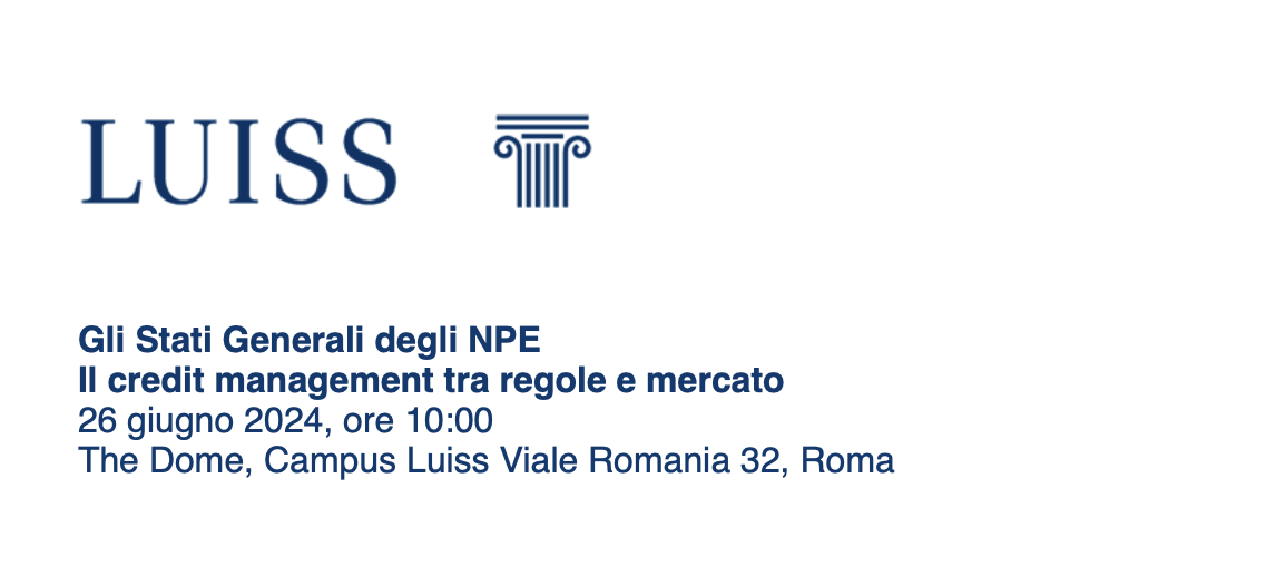 Gli Stati Generali degli NPE - Il credit management tra regole e mercato